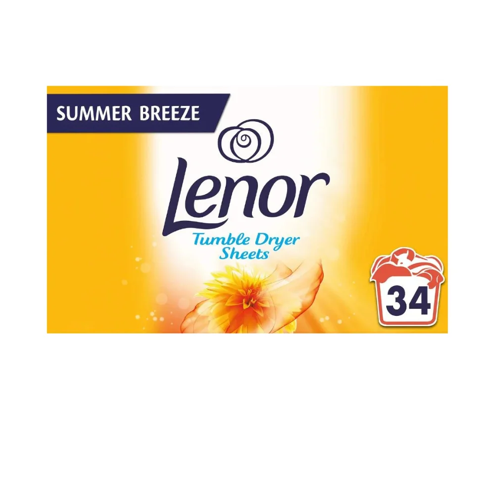 Lenor Tumble Dryer Sheets Summer Breeze 110G Made in USA