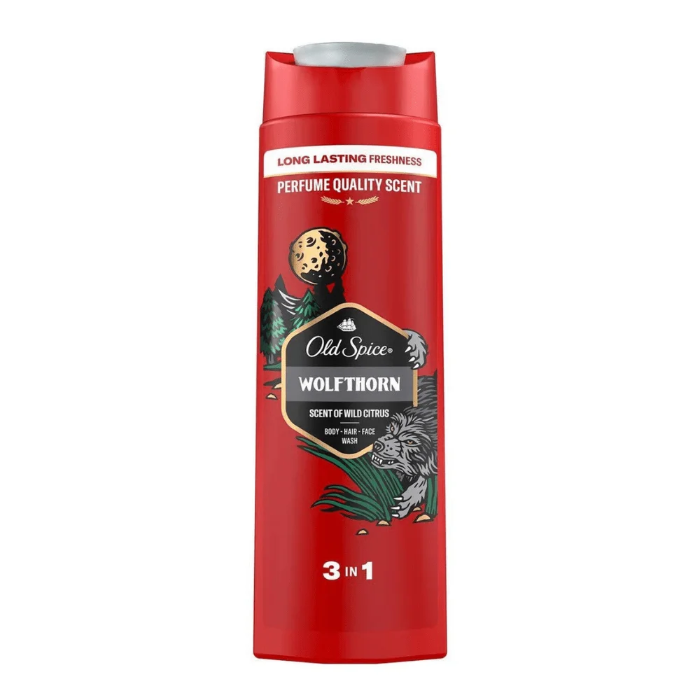 Untitled design - 2025-11-05T084557.790 - PII Group Old Spice Shampoo Face & Shower Gel Wolf Thorn 3in1 250ML For Men. Made in Germany