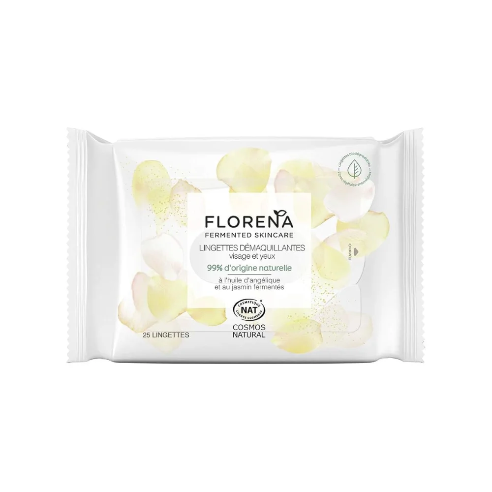 FLORENA Face and Eye Makeup Remover Wipes 25 Pcs Made in Germany