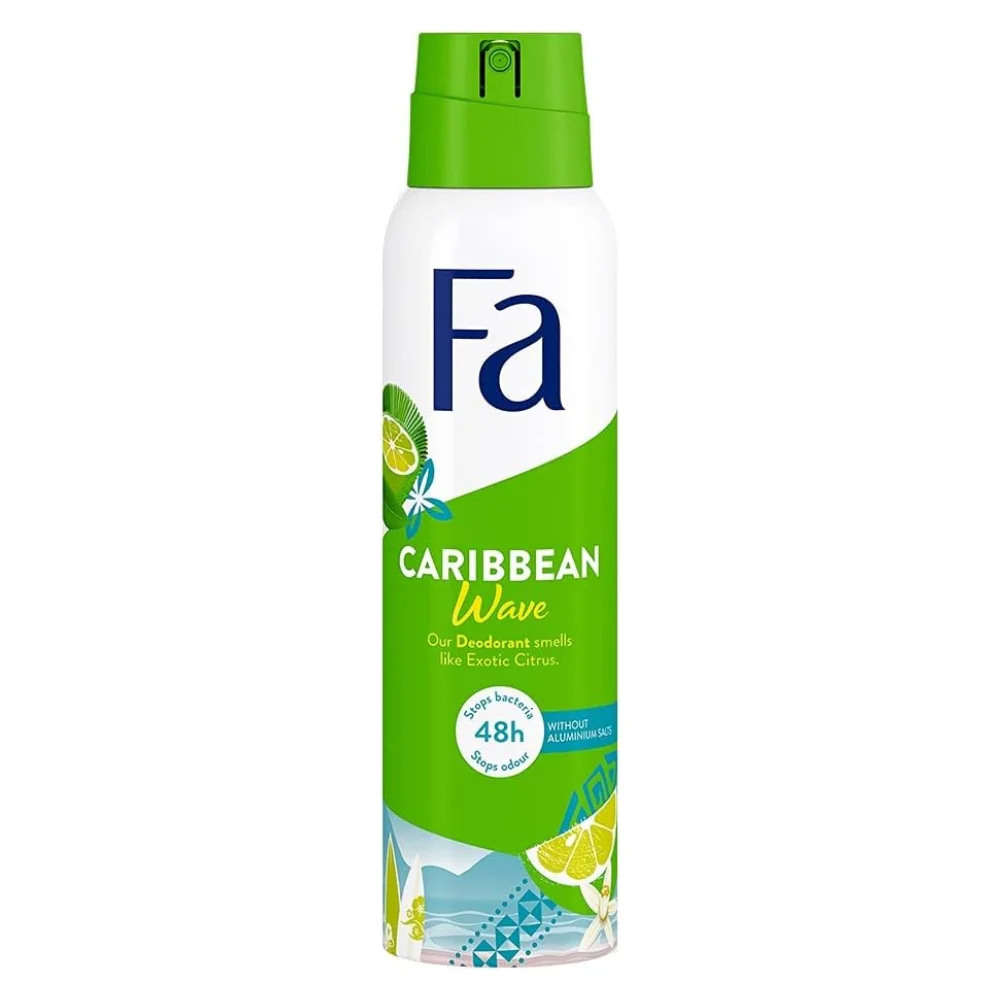 Fa Deodorant Spray Caribbean Wave 150ML For Women. Made in Germany