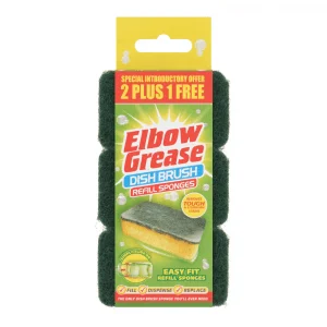 Elbow Grease Dish Brush Sponge Refill 3's