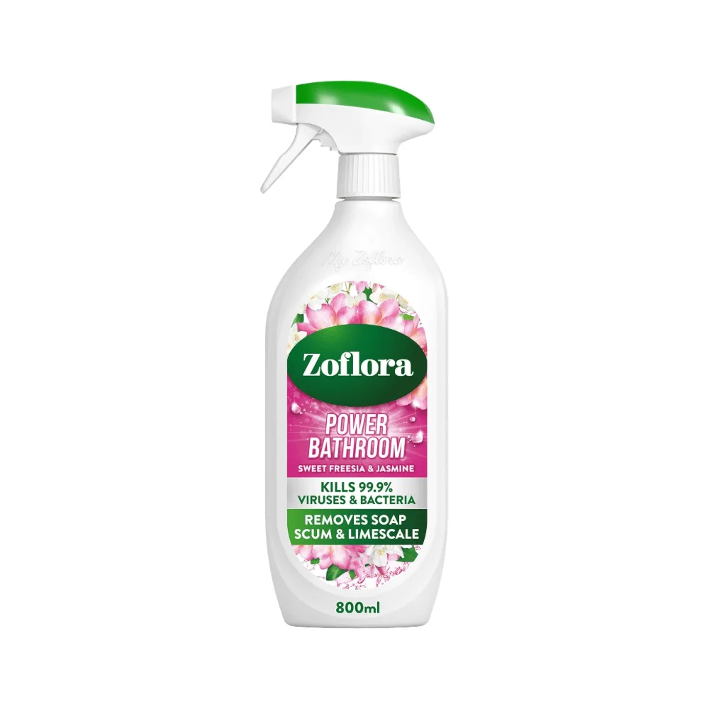 Zoflora Disinfectant Bathroom Spray Freesia & Jasmine 800ML Made in UK