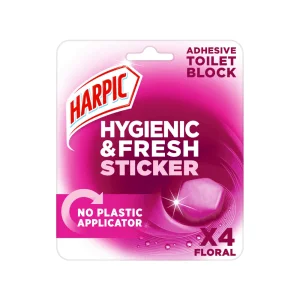 Harpic Hygiene & Fresh Toilet Block Stickers Floral 12Grm Made in EU