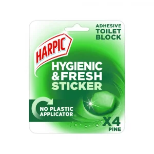 Harpic Hygiene & Fresh Toilet Block Stickers Pine 12Grm Made in EU