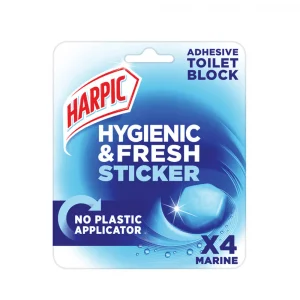 Harpic Hygiene & Fresh Toilet Block Stickers Marine 12Grm Made in EU