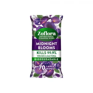 Zoflora Antibacterial Cleaning Wipes Midnight Bloom 70's