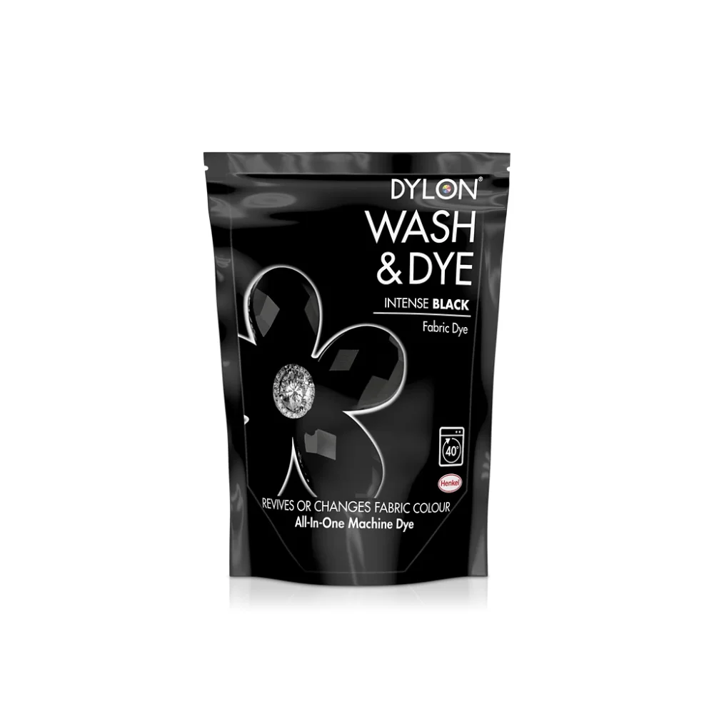 Dylon Wash & Dye Fabric Dye Intense Black 350Grm