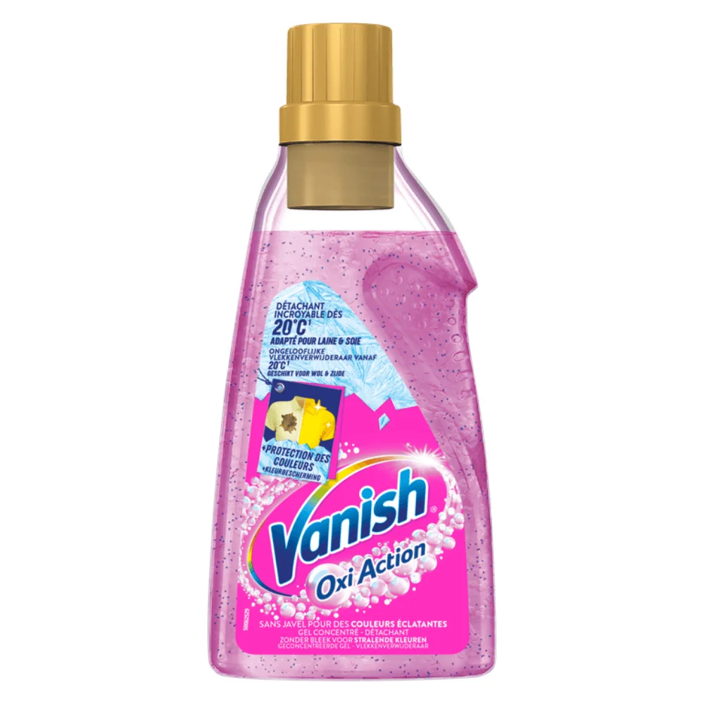 Vanish Pink Gel Oxi Action Booster Stain Removal 750ML
