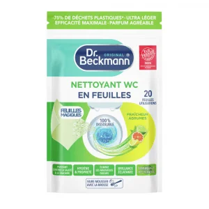 Dr. Beckmann Citrus Fresh Toilet Cleaner Magic Sheets 20's Made in France