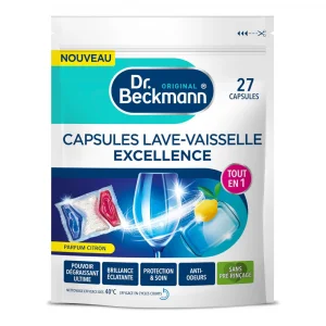 Dr. Beckmann EXCELLENCE Dishwasher Capsules 27's Made in France