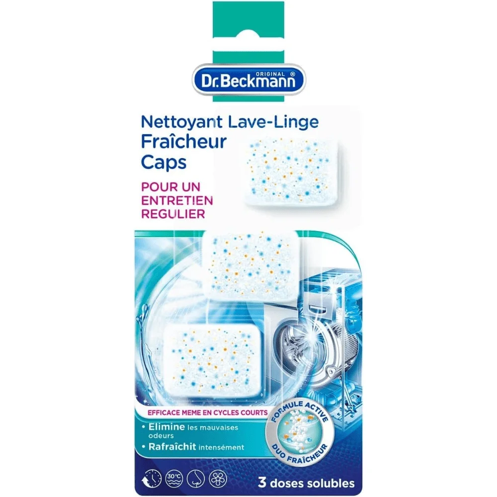 Dr. Beckmann Freshness Caps Washing Machine Cleaner 3's Made in France