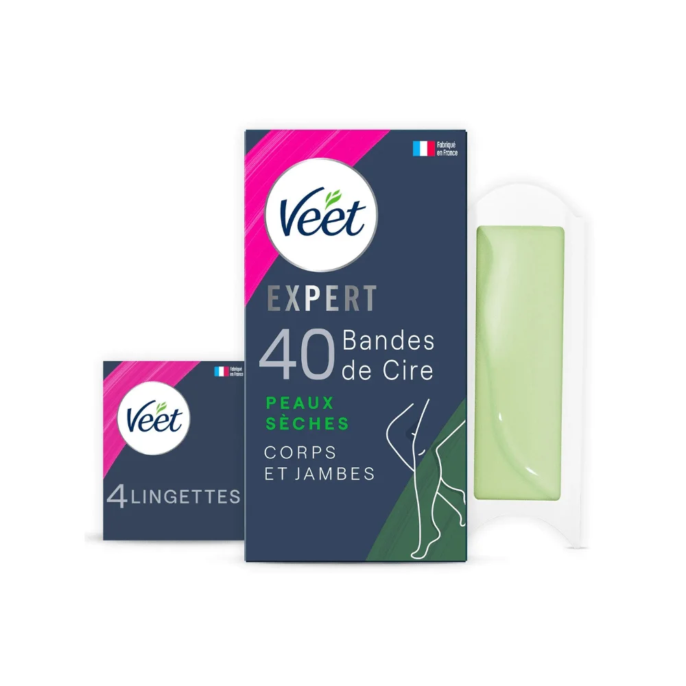 Veet Wax Stripes With Aloe Vera 40's