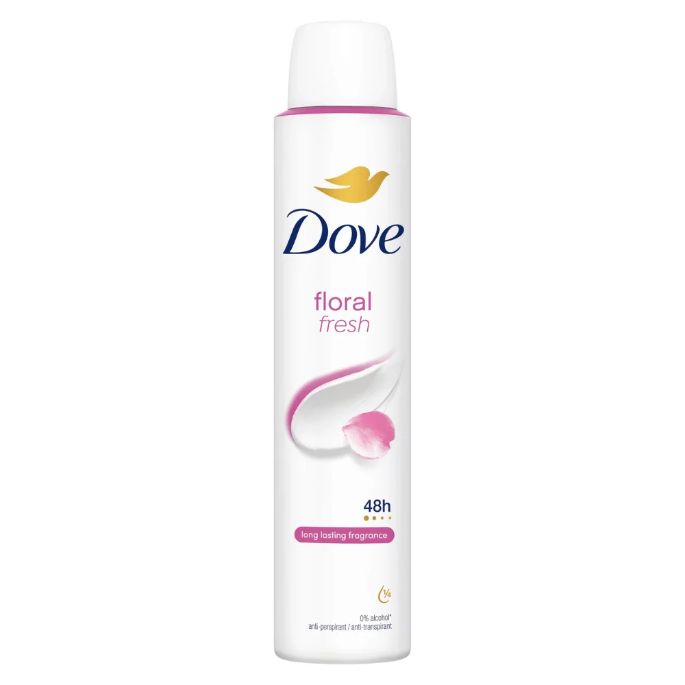 Dove Women Antiperspirant Floral 200ML Made in UK