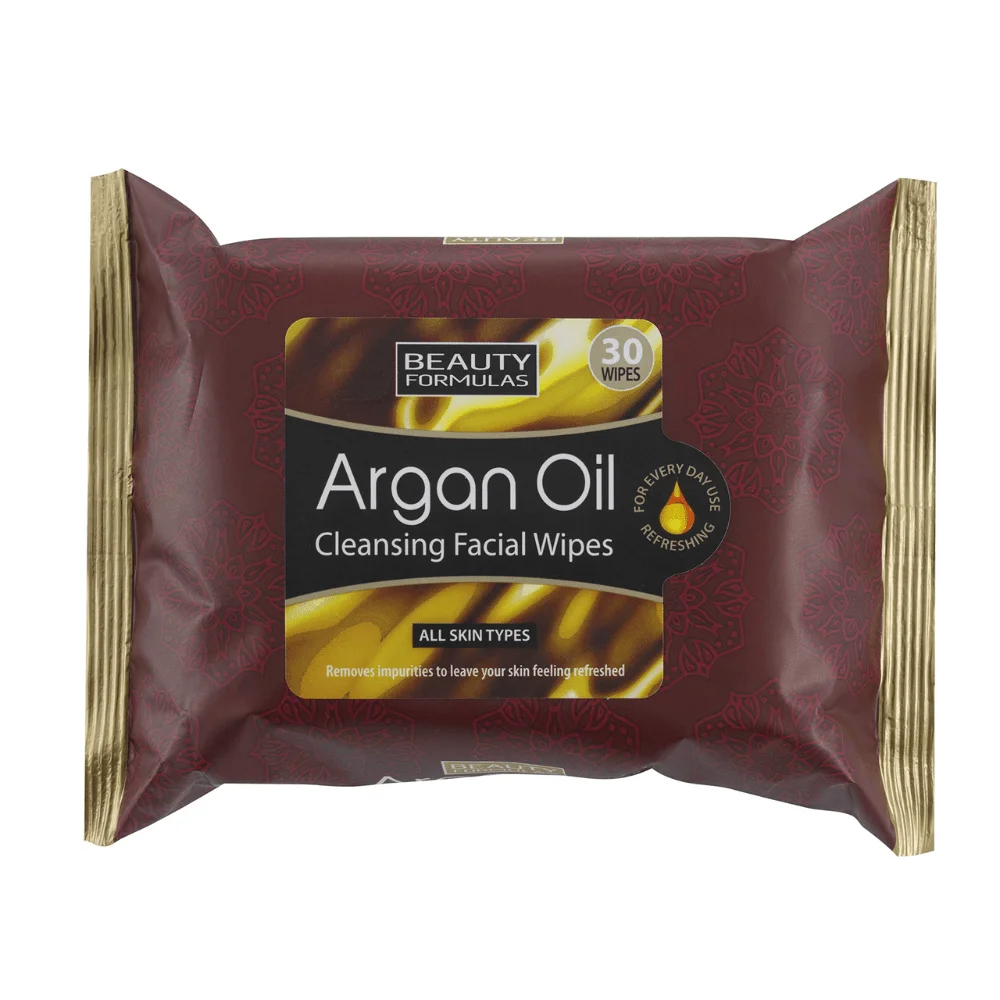 Beauty Formulas Facial Wipes Argan Oil 25's