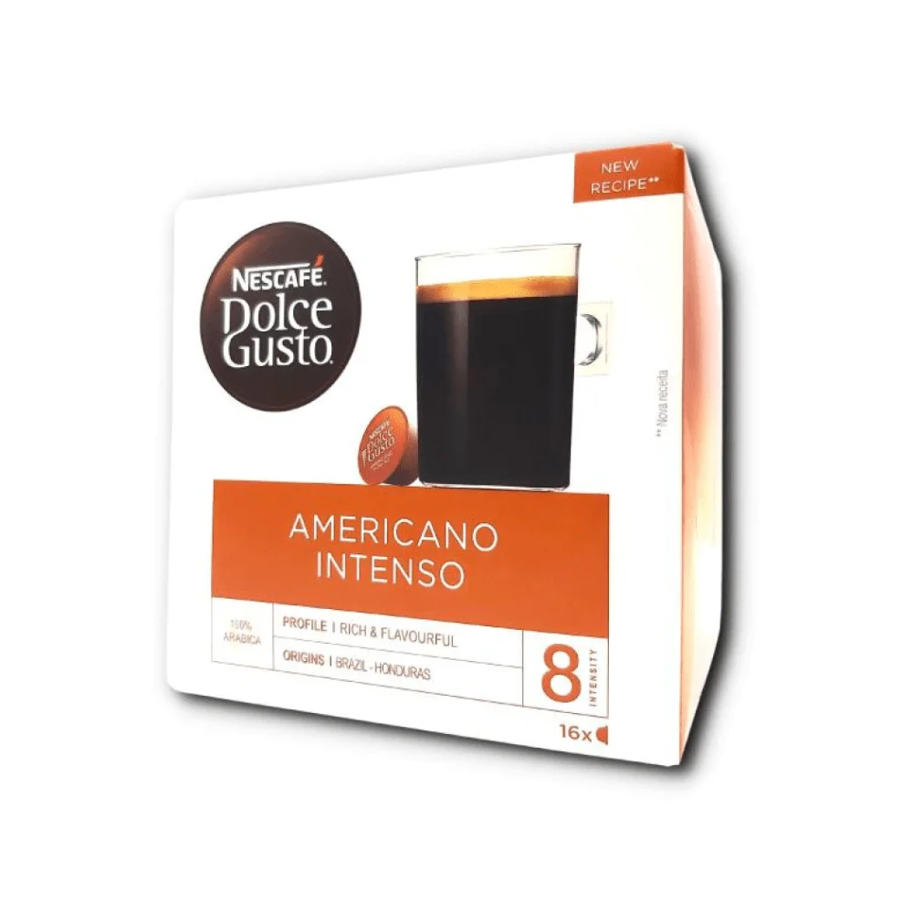 Nescafe Dolce Gusto Coffee Pods Americano Intenso 16 Caps Made in UK