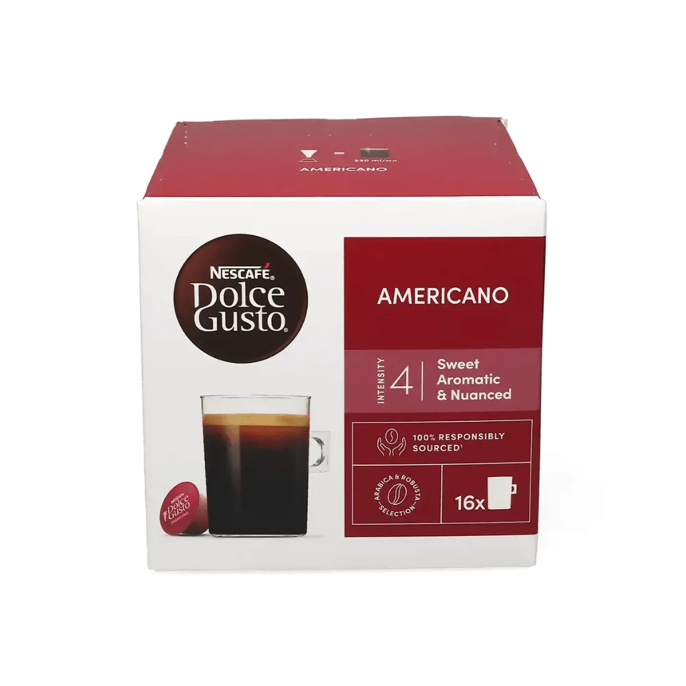 Nescafe Dolce Gusto Coffee Pods Americano 16 Caps Made in UK