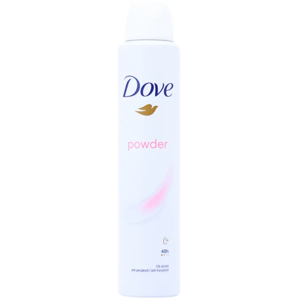 Dove Women Antiperspirant Powder 200ML Made in UK