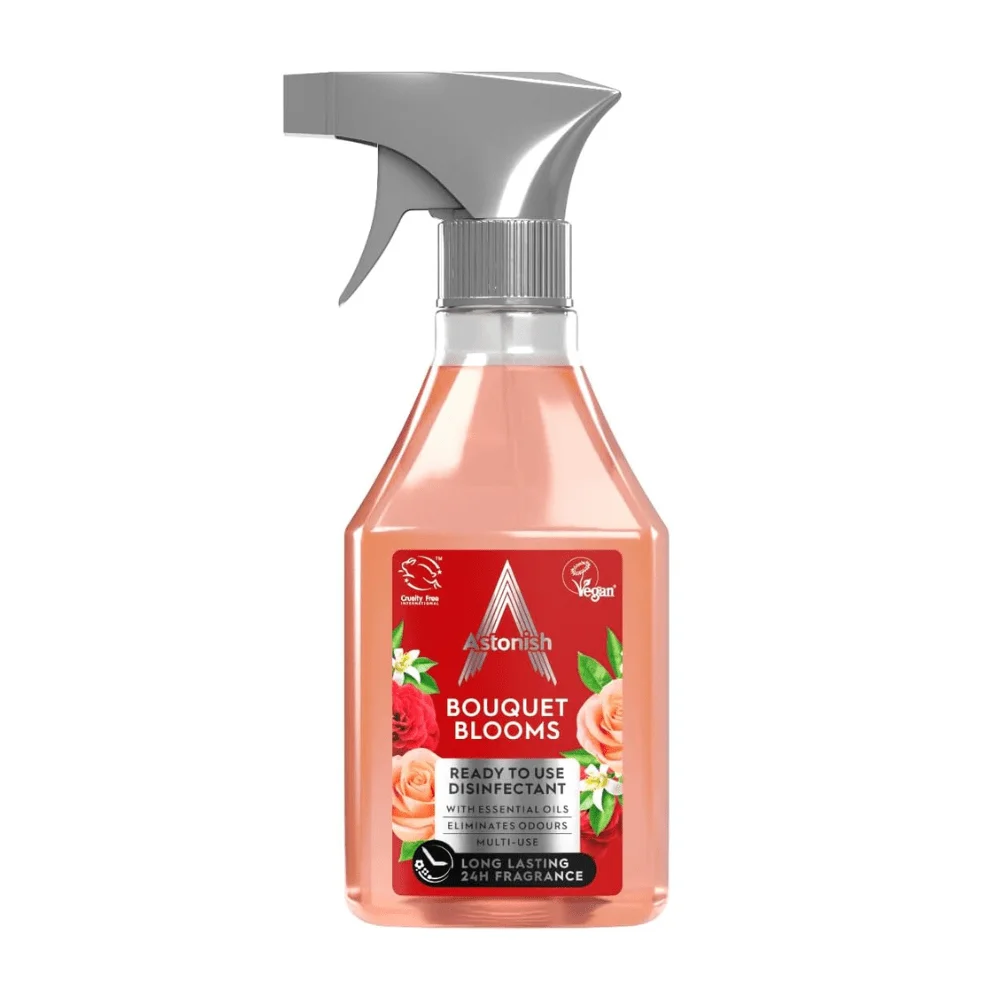 Astonish Bouquet Blooms Disinfectant Spray Surface Cleaner 550ML Made in UK