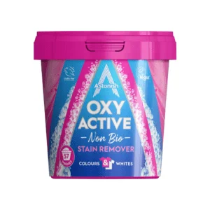 Astonish Oxy Active Non Bio Stain Remover Laundry Care 1.25KG Made in UK