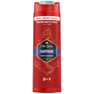 Old Spice Shampoo Face & Shower Gel Captain 400ML For Men
