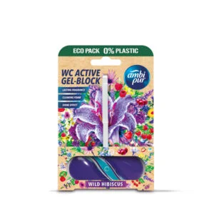 Ambi Pure Wild Hibiscus WC Active Gel-Block 45G Made in Spain