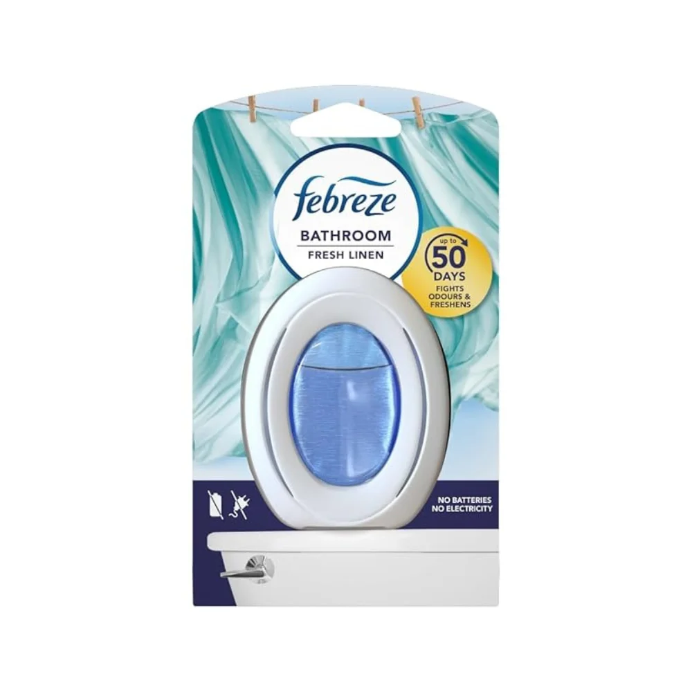 Febreze-75ml-Fresh-Linen-Bathroom-Air-Freshener-Deodorizer-1png - PII Group Febreze Bathroom Air Freshener Deodorizer Fresh Linen 7.5ML Made in EU