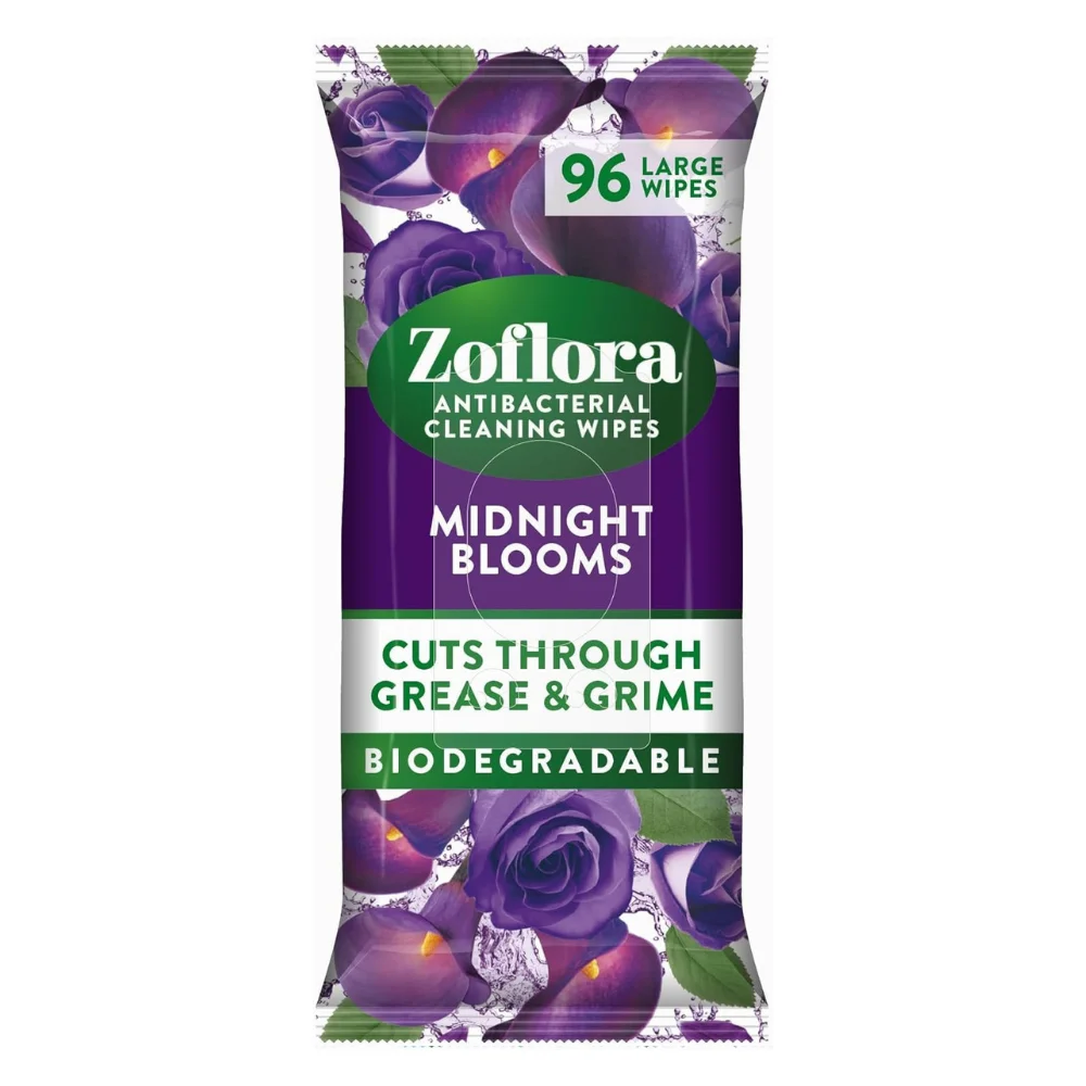 Zoflora-96s-Midnight-Blooms-Disinfectant-Wipes-1png - PII Group Zoflora Midnight Blooms Disinfectant Wipes 96's Made in UK