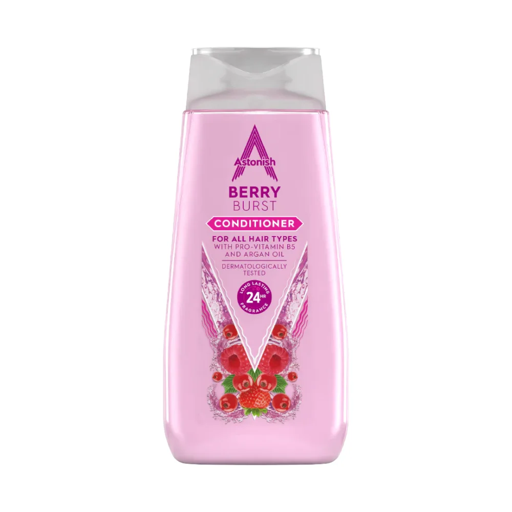 Astonish 400ml Berry Burst SHAMPOO - PII Group Astonish Berry Burst Conditioner 375ML Made in UK