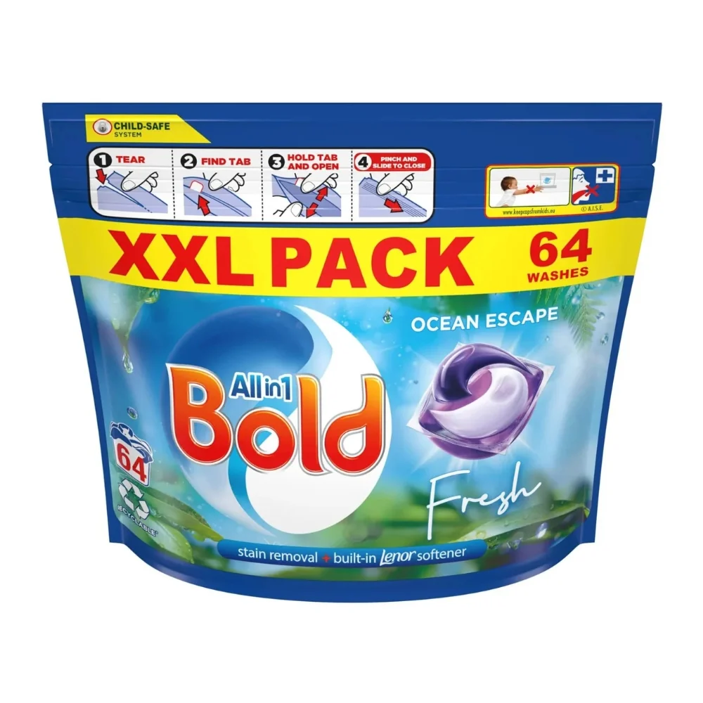 11333 - PII Group Bold Ocean Escape All-in-One Laundry Detergent 64 Pods Made in France