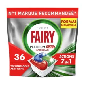 Fairy Platinum Plus All-in-One Dishwasher Tablets 36 Tabs Made in Belgium