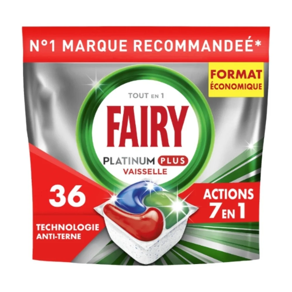 11337 - PII Group Fairy Platinum Plus All-in-One Dishwasher Tablets 36 Tabs Made in Belgium