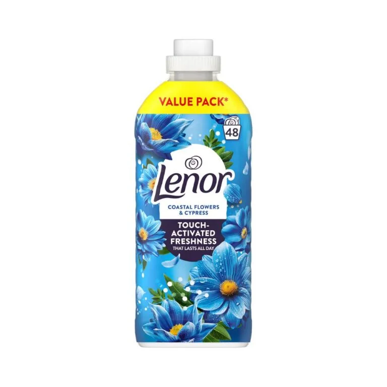 Lenor Coastal Flowers & Cypress Fabric Softener 48 Wash Made in France
