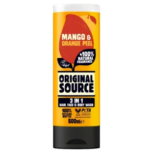 Original Source Mango & Orange Peel Shower Gel 500ML Made in UK