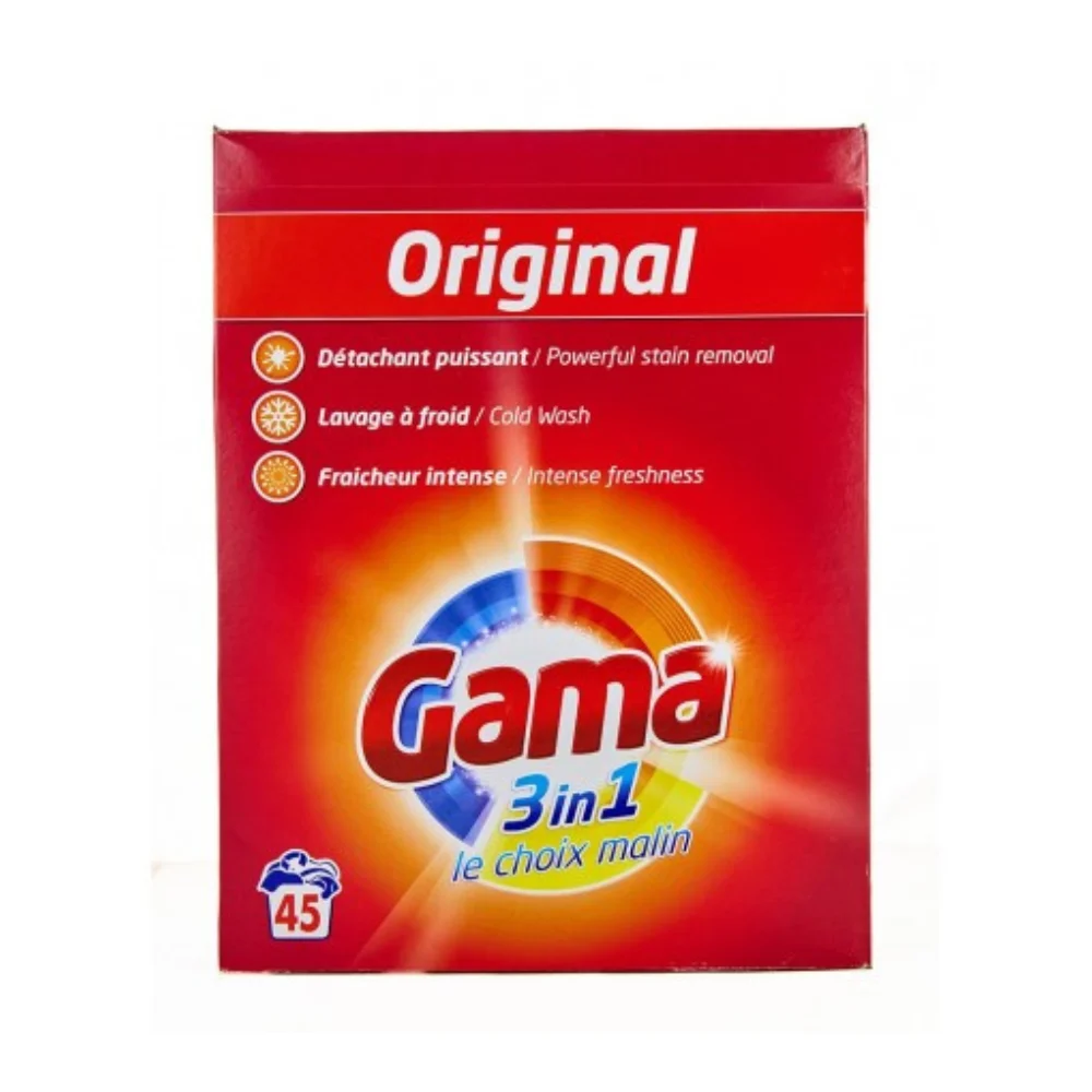 Gama Powder Detergent 2.925KG Made in Spain - PII Group Lebanon