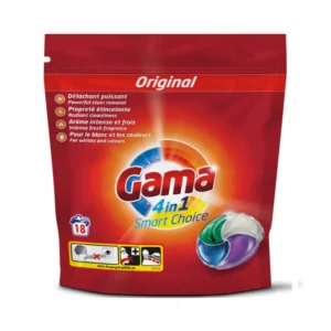 Gama Detergent Original 18 Pods Made in Spain