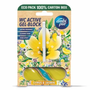 Ambi Pure Citrus & Jasmine WC Active Gel-Block 45G Made in Spain