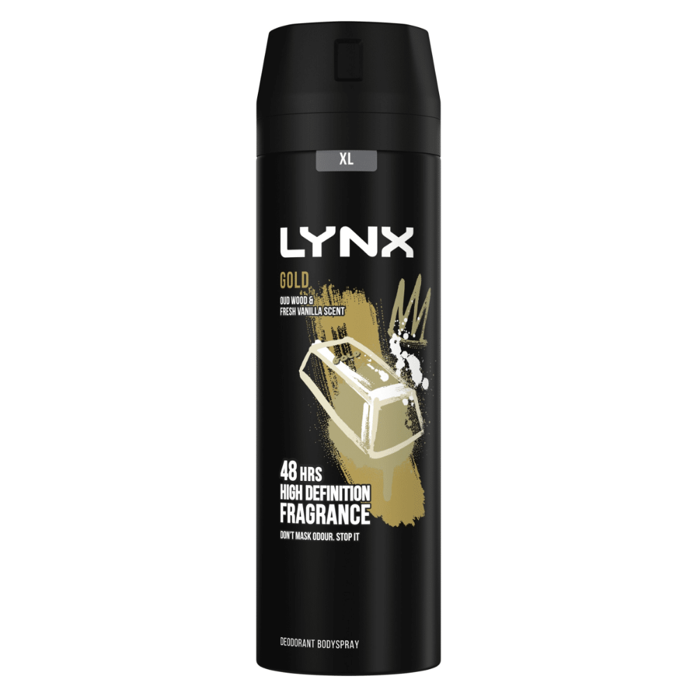 Lynx 48H Deodorant Bodyspray 200ML For Men. Made in UK