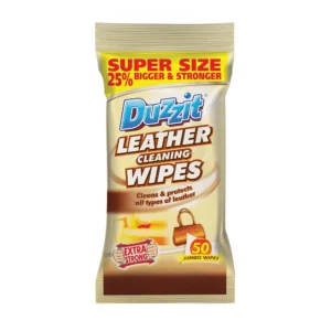 Duzzit Leather Cleaning Wipes 50's Made in UK
