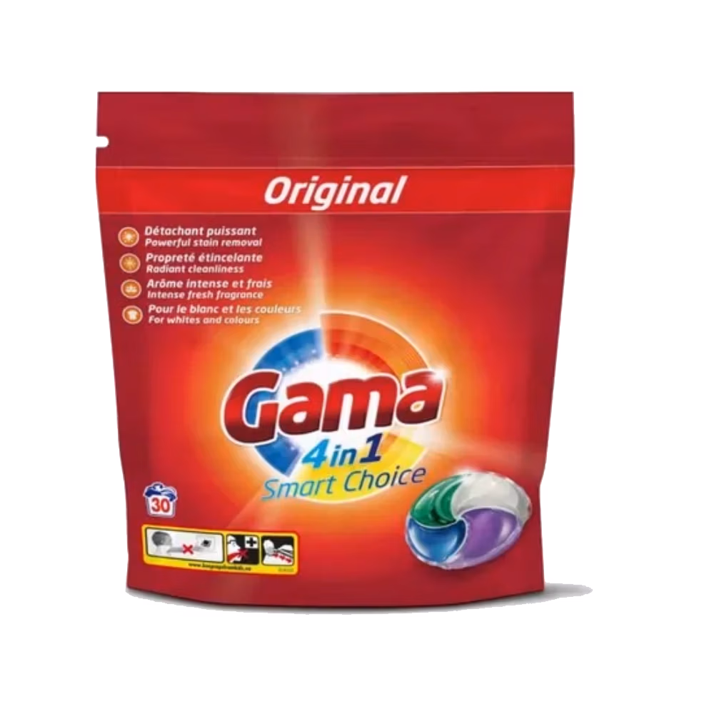 Gama Detergent Original 30 Pods Made in Spain - PII Group Lebanon