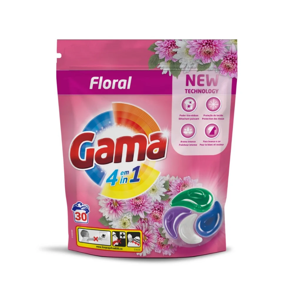 Gama Detergent Floral 30 Pods Made in Spain - PII Group Lebanon
