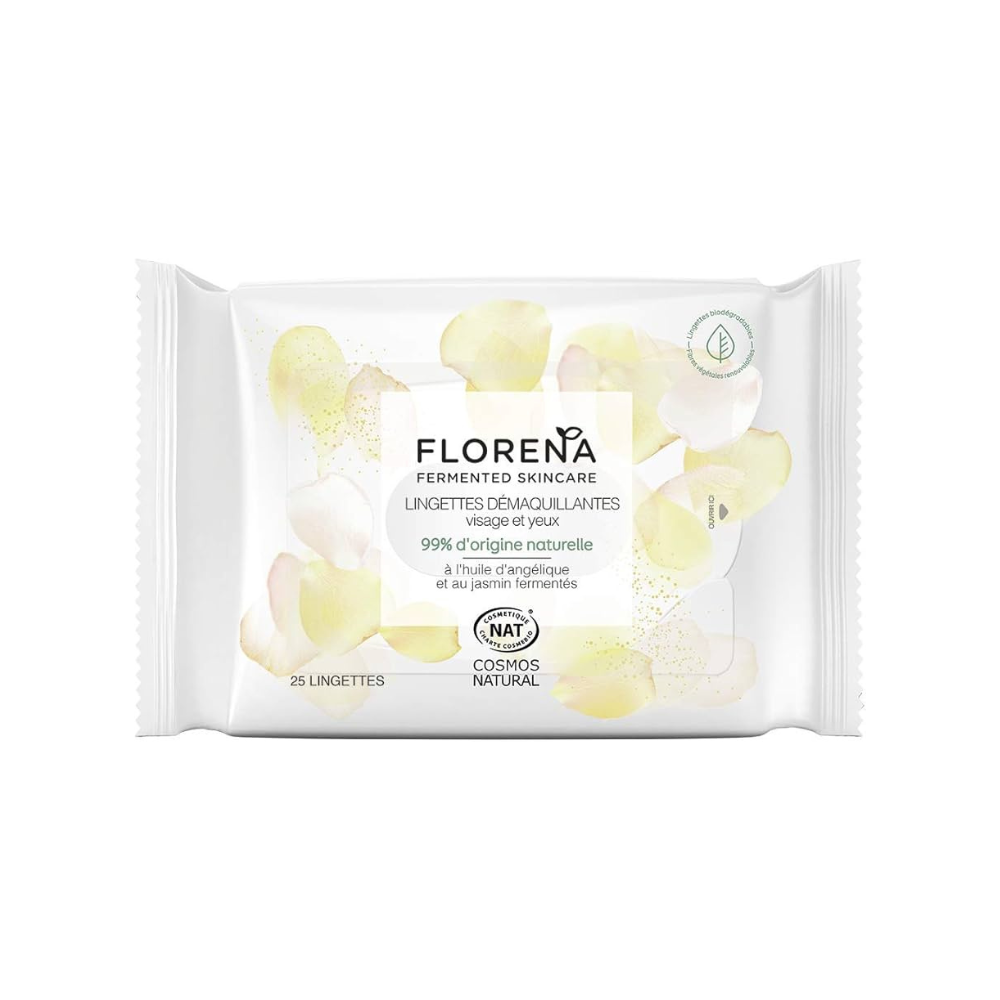 FLORENA Face and Eye Makeup Remover Wipes 25 Pcs Made in Germany