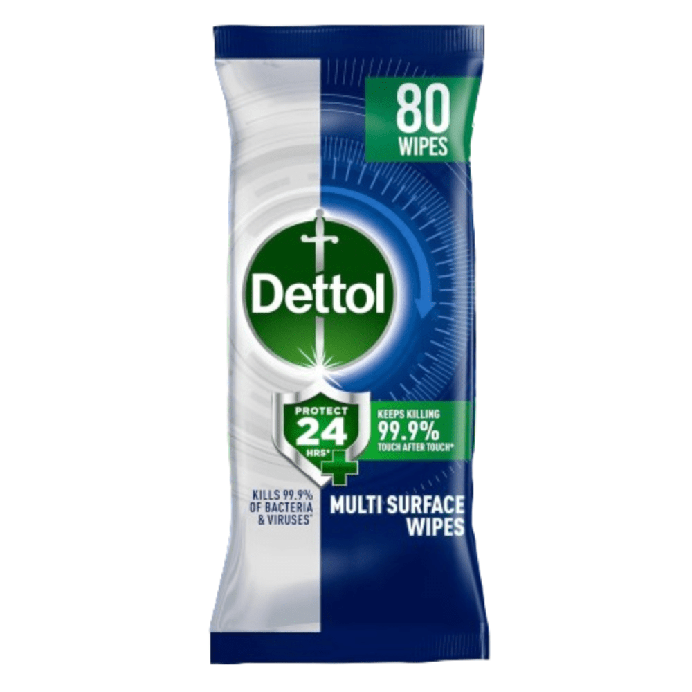 Dettol Antibacterial Wipes Protect 80's