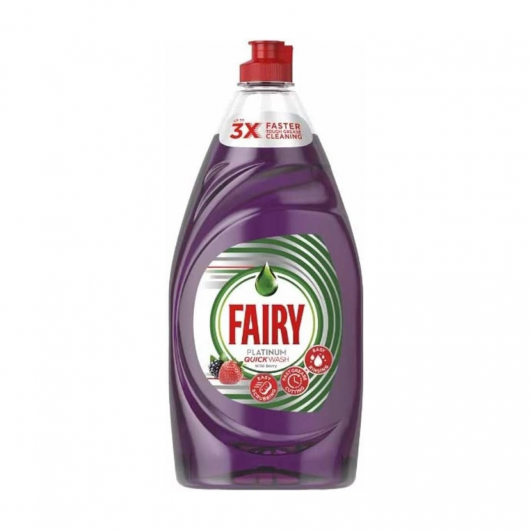 Fairy Platinum Quick Wash HDW Wild Berry 820ML Made in UK