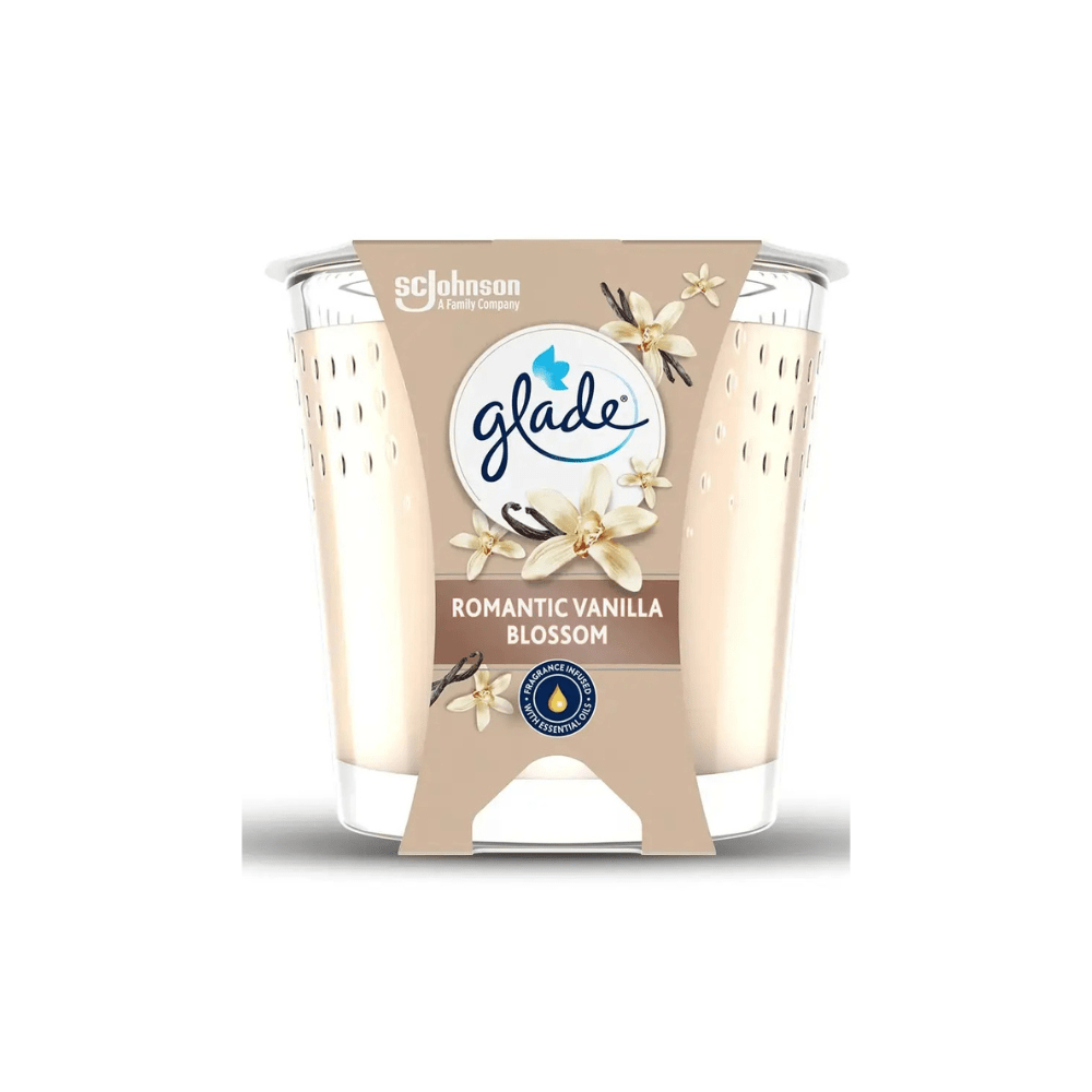 Glade Candle Romantic Vanilla Blossom 129Grm