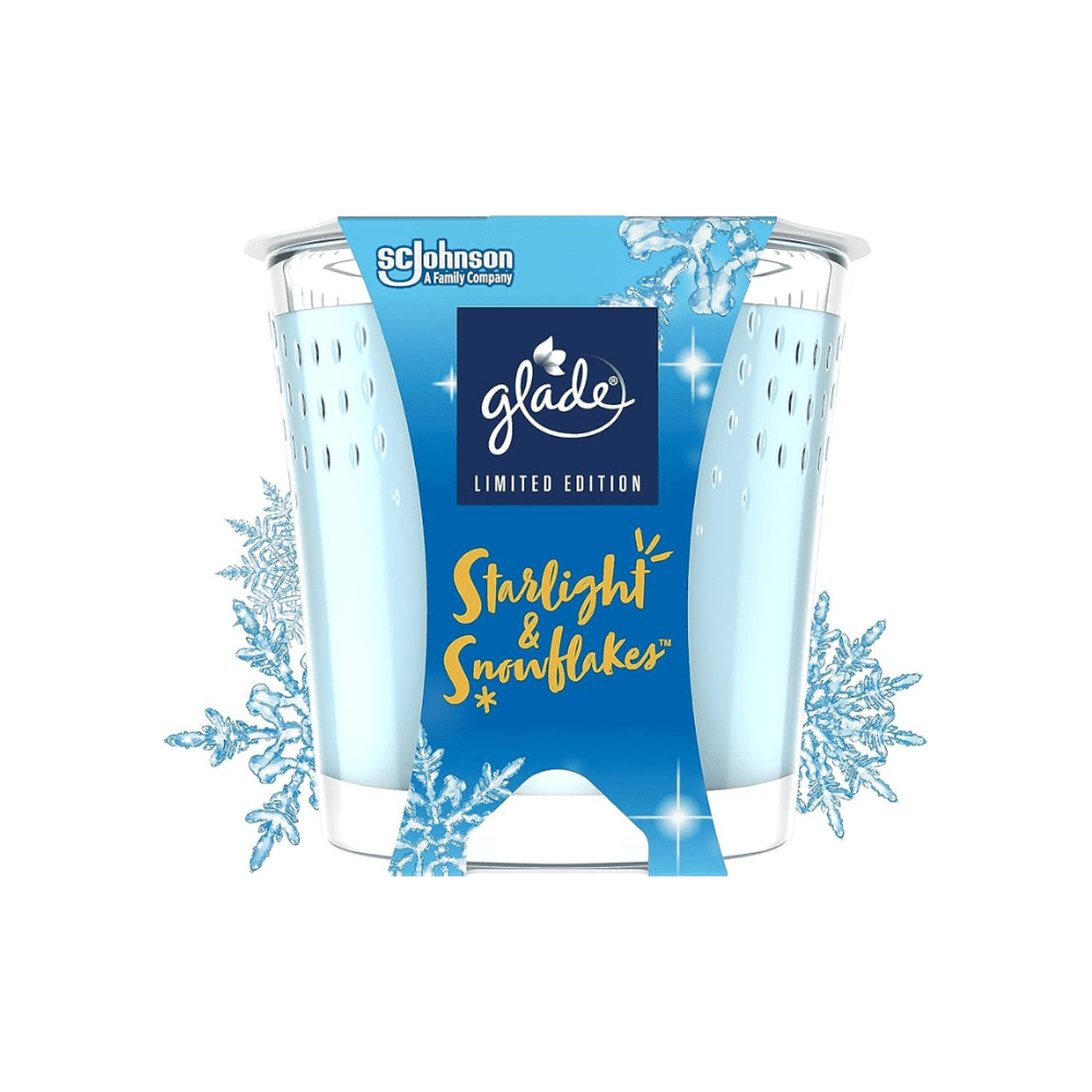 Glade Candle Limited Edition Starlight & Snowflakes 129Grm