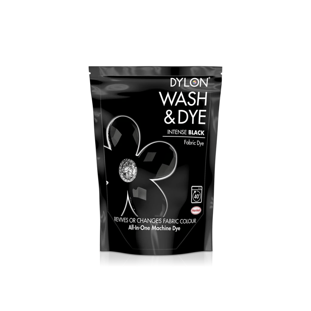Dylon Wash & Dye Fabric Dye Intense Black 350Grm