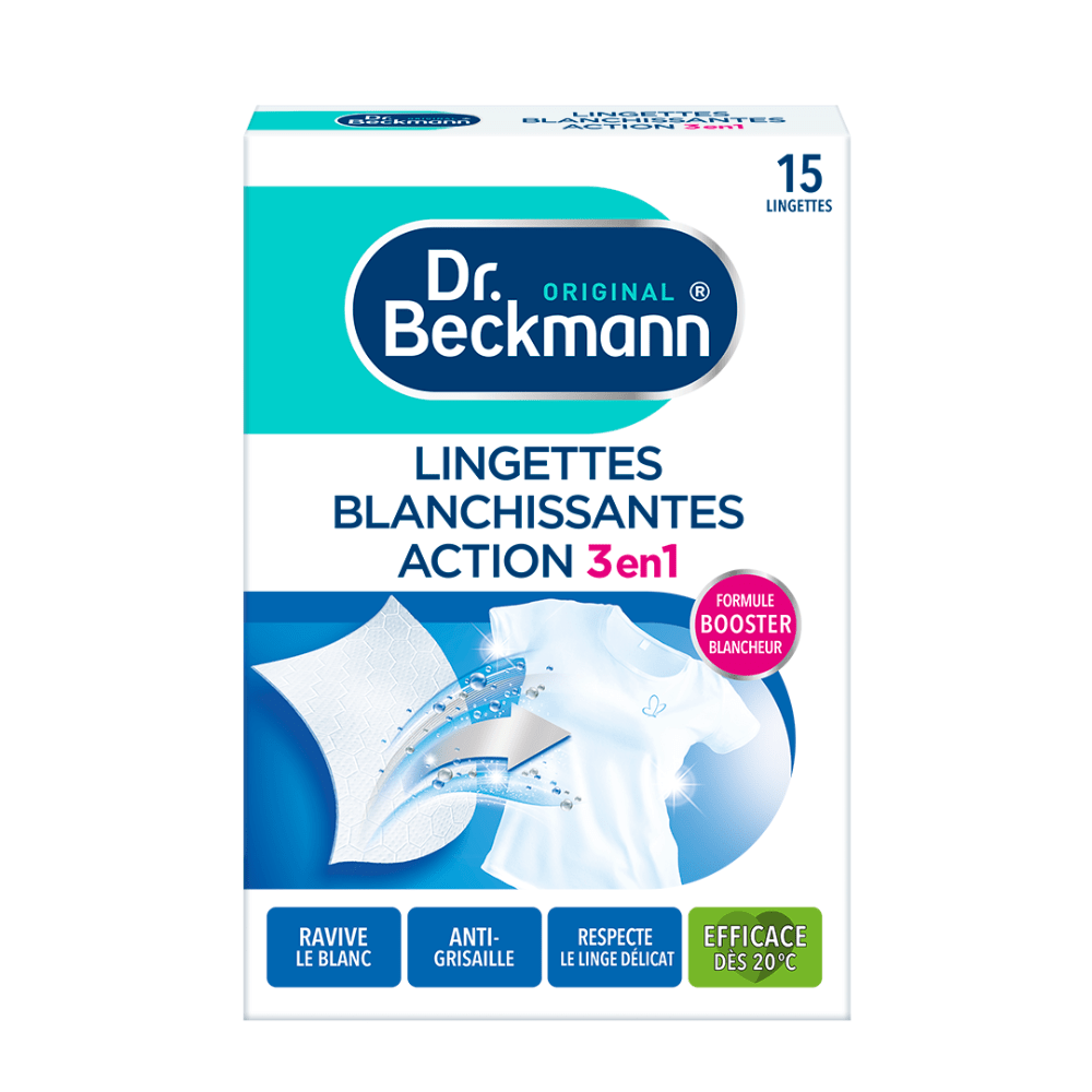 Dr. Beckmann Whitening 15's Wipes Made in France