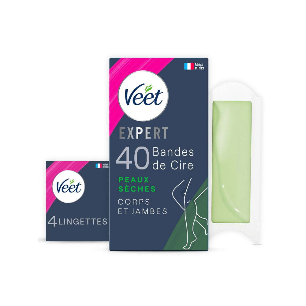 Veet Wax Stripes With Aloe Vera 40's - PII Group Lebanon