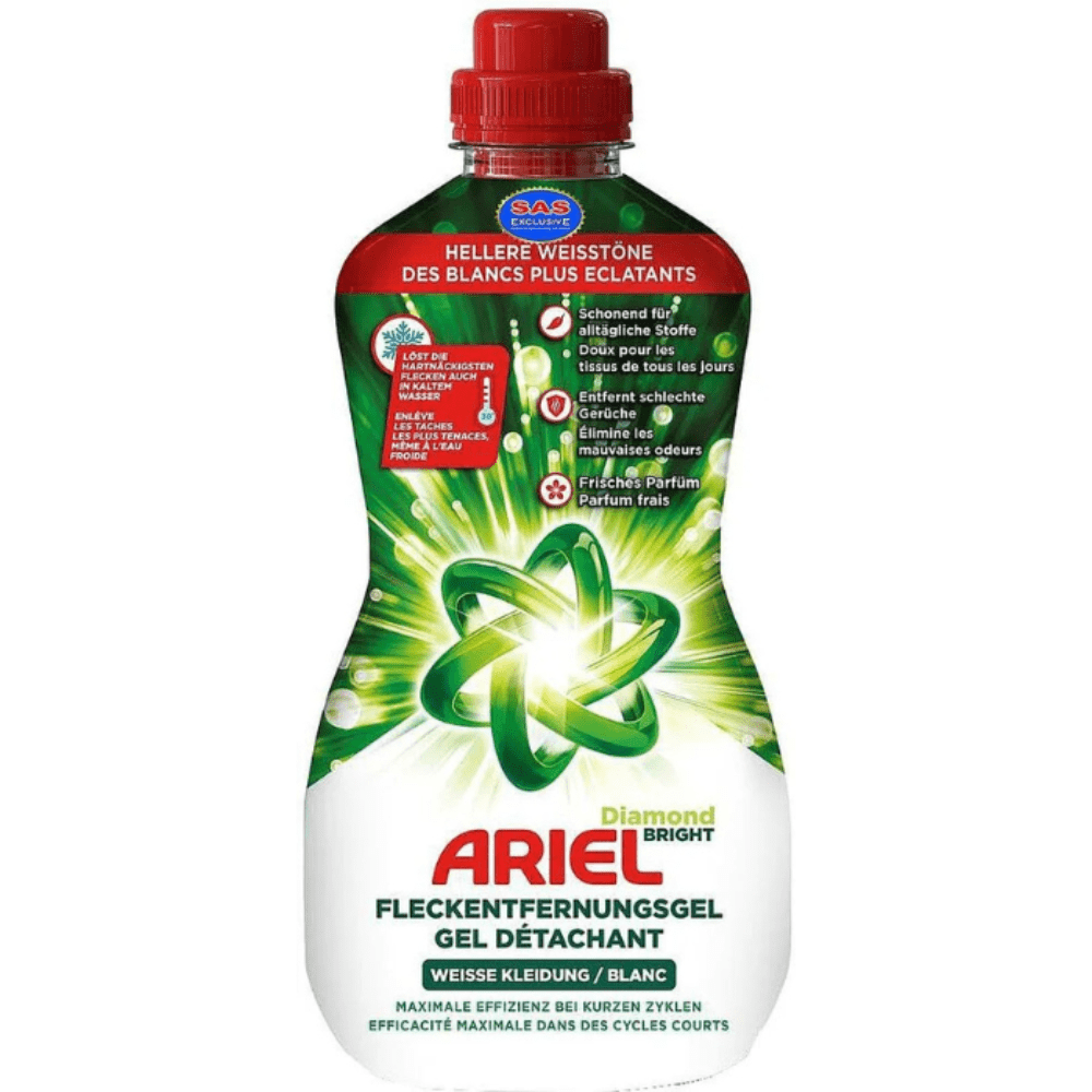 Ariel Stain Remover Gel Diamond Bright For Whites 800ML Made in EU