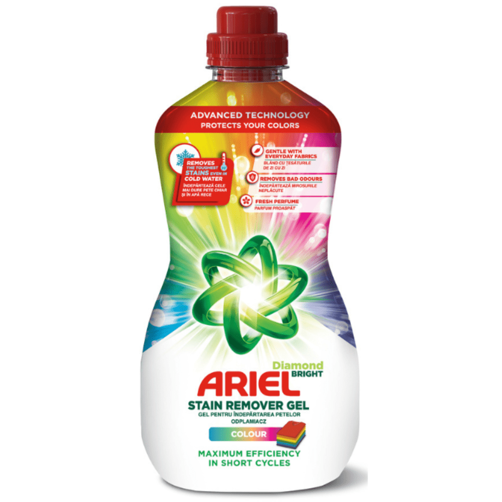 Ariel Stain Remover Gel Diamond Bright For Colours 800ML Made in EU